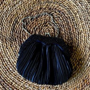 Bijoux Terner Vintage black satin purse